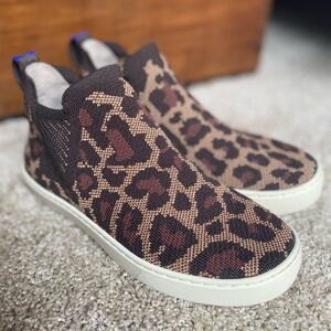Rothy's The Chelsea Wildcat Pull On Knit Fabric High Top Sneaker Boots Women 6